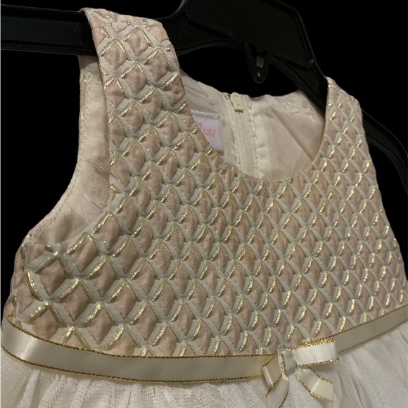 ✨HP✨Gold glitter Bonnie Baby Dress. - Picture 4 of 9